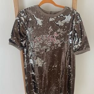 NYE or Party Sequin Short Sleeve Dress